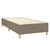 Vidaxl Box spring postelja z vzmetnico LED taupe 90x200 cm blago