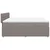 Vidaxl Box spring postelja z vzmetnico taupe 180x200 cm blago