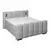 Boxspring Krevet Elysia 160/220 cm , svetlosiva