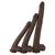 SuperLove Extra Long Realistic Silicone Dildo Brown Medium