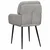 Trpezarijske stolice 4 pcs Baršun Svjetlosiva 59 x 59,5 x 90 cm
