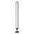 Podna lampa Barto RGB/19W crna