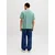 JACK & JONES Majica JJRAIN trst/jelka/bela