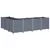 Vrtna sadilica plava siva 160 x 120 x 53 cm PP