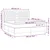 Vidaxl Box spring postelja z vzmetnico LED temno rjava 180x200cm blago