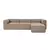 Atelier del Sofa Ugaona garnitura Fora 296x66x185cm Braon