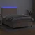 Vidaxl Box spring postelja z vzmetnico LED kapučino 140x190 cm