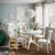 ROSENTORP / ROSENTORP Sto i 4 stolice, bela/bela, 110/155 cm
