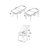 Hanah Home Set Trpezarijski sto i 6 stolica Nef, Braon-beli