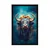 Plakat modro zlati bivol - 40x60 black