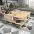 Hanah Home Akya Sto za dnevnu sobu, 89x44x89cm, Krem-beli