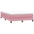 Vidaxl Box spring postelja z vzmetnico roza 140x220 cm žamet