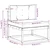 Set vanjskih sofa s jastukom 3 pcs Bijela i bež Poliester
