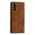 Rjava Flip Line torbica (Samsung Galaxy A55 5G)