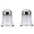 Paris-Chrome set of salt shaker and pepper shaker, 40 ml - Westmark