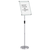 Stalci za sajmove Srebrno 30 x 25 x 128 cm Aluminij