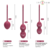 KOMPLET VAGINALNIH KROGLIC Intense Charli Red