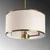 Opviq Luster Way-11650, 50x50x84 cm, 3xE27, Zlatne boje