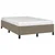 Vidaxl Posteljni okvir brez vzmetnice taupe 120x190 cm blago