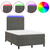 Krevet box spring s madracem LED tamnosivi 120 x 190 cm baršun