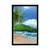Plakat plaža na Sejšelih - 20x30 black
