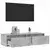 TV ormarić s LED svjetlima siva boja betona 100X35,5x25 cm