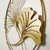 Wallity APT620 Zidna dekoracija Ginkgo Leaf, 49x49cm, Zlatne boje