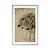 Plakat s paspartujem vrtnice v vazi v sepia varianti - 30x45 white