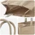 vidaXL Jutene torbe 5 pcs Naravna 26 x 22 x 14 cm 100% Tossa juta