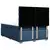 vidaXL vidaXL Box spring postelja z vzmetnico modra 140x200 cm blago, (21305368)