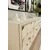 Hanah Home komoda Moka 180, 180 cm, bela / travertin / zlatna