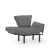 Atelier del Sofa Fotelja Nitta 95x85x70cm Siva