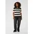 KAFFE CURVE Pulover KCLizzy antracit/bela
