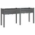 Sadilica s oblogom siva 161x45x76 cm od masivne jelovine