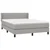 Vidaxl Box spring postelja z vzmetnico svetlo siva 140x200 cm blago