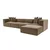 Atelier del Sofa Ugaona garnitura Sora 430x75x102cm Braon