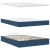 Otomanski krevet s madracem i LED plavi 140x190 cm tkanine