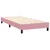 Vidaxl Box spring postelja z vzmetnico LED roza 80x220 cm žamet