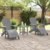 Vrtna stolica 2 pcs Svijetlo siva 83 x 74 x 92 cm Polietilen