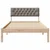 Vidaxl Kovinska posteljna konstrukcija Rjava in taupe 100 x 200 cm