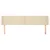 Vidaxl Vzglavje z ušesi krem 183x23x78/88 cm blago