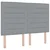 Vidaxl LED Box Spring Postelja Svetlo siva 160 x 200 cm blago
