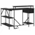 Stol s ladicama Crni hrast 120 x 79 x 86,5 cm Konstruirano drvo