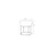 Atelier del Sofa Tabure 40x42x40cm, Krem-Crno