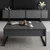 Hanah Home TV komoda Luke, 180x50x30 cm, Antracit