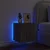 Zidni TV ormarić s LED svjetlima boja hrasta 40,5 x 35 x 40 cm