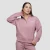 GymBeam Ženska dukserica Agile 1/2 Zip Woodrose