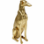 Meblo Trade Ukrasna figura Greyhound Bruno Gold 80cm 44x26x79,5h cm
