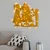 Wallxpert XMASGOLD 016 Zidna dekoracija, 39x64cm, Zlatne boje