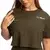 GymBeam Women‘s Limitless Cropped T-Shirt Espresso